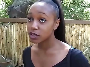 Sexy moonless African pamper goes debauched with a big cock in a new doggystyle honey pot