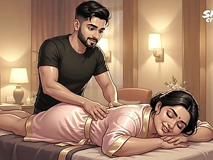 Office Aunty Priya seduced by young Masseur for a hardcore rub down light of one's life